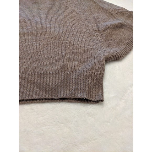 Debbie Morgan Womens Beige Batwing Cowl-Neck Short-Sleeve Sweater Size Small - Picture 4 of 8